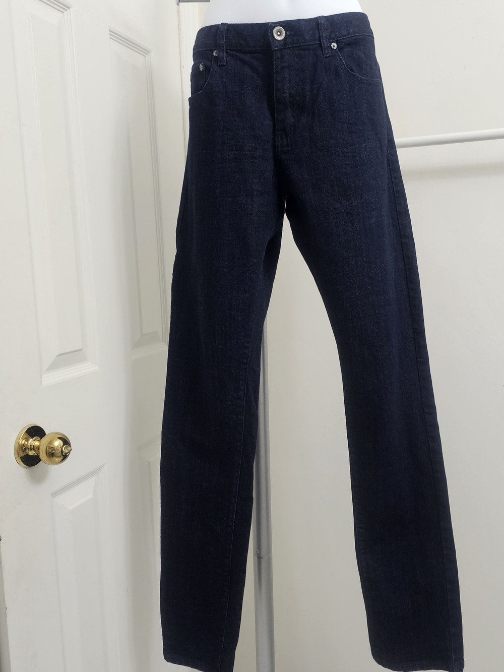 🔥💥Tall Length Dark Indigo Slim Super Skinny Jeans, Sz 31 Waist 34 Length🔥💥